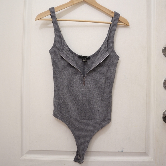 Grey heather leotard - Picture 2 of 4